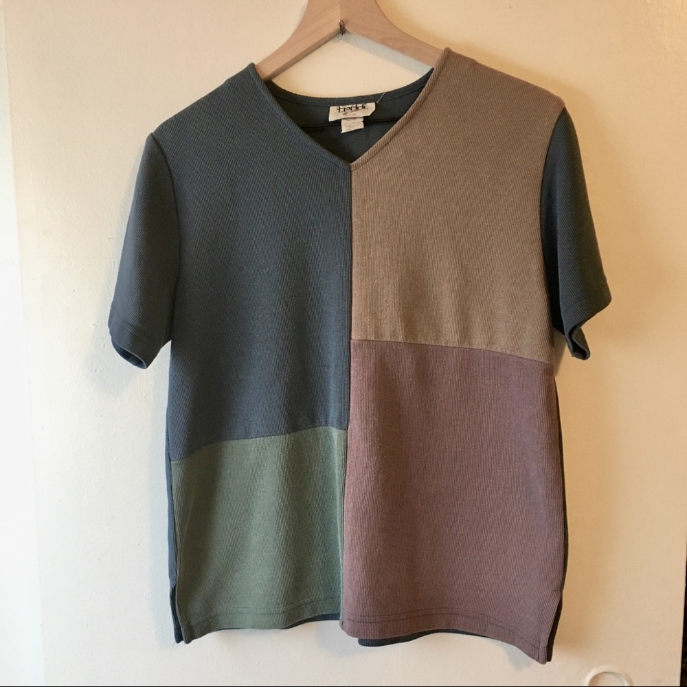 Vintage Color-block Top